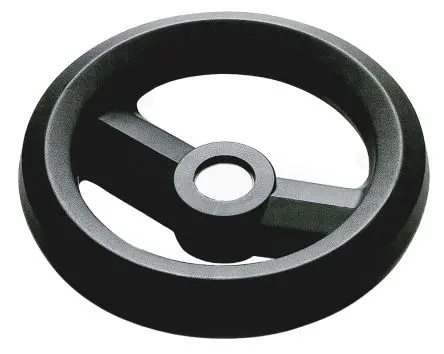 Produktfoto 1 von RS PRO Speichen Handrad, Rad ø 160 mm, 10 mm, 25.5 mm Gebohrte Nabe, Rad Mat. Glasfaserverstärktes Technopolymer,