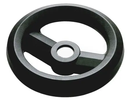 Produktfoto 1 von RS PRO Speichen Handrad, Rad ø 160 mm, 14 mm, 25.5 mm Gebohrte Nabe, Rad Mat. Glasfaserverstärktes Technopolymer,