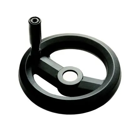 RS PRO Speichen Handrad, Rad ø 126 mm, 15 mm, 22 mm Gebohrte Nabe, Rad Mat. Glasfaserverstärktes Technopolymer, Schwarz