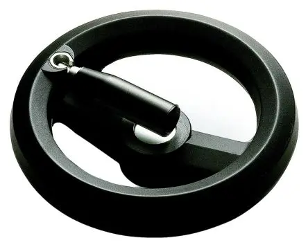 Produktfoto 1 von RS PRO Speichen Handrad, Rad ø 160 mm, 16 mm, 25.5 mm Gebohrte Nabe, Rad Mat. Glasfaserverstärktes Technopolymer,