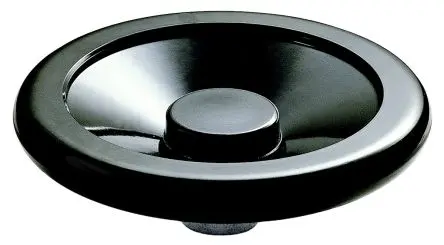 Produktfoto 1 von RS PRO Handrad, Rad ø 160 mm, 40 mm, 20 mm Gebohrte Nabe, Rad Mat. Phenoplast, Schwarz