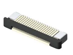 Produktfoto 1 von Samtec ZF5S ZIF, Oberfläche Horizontal FPC-Steckverbinder, 40-polig Buchse / 1-reihig, Raster 0.5 mm, SMD