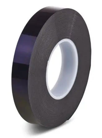 Produktfoto 1 von Hi-Bond HPS 040B Hi-PORSEAL HPS040B Polyethylen Schaumstoff Klebeband, Schwarz, Stärke 0.4 mm, 6mm x 33 m