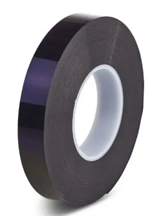 Produktfoto 1 von Hi-Bond HPS 040B Polyethylen Schaumstoff Klebeband, Schwarz, Stärke 0.4 mm, 12.0mm x 33 m