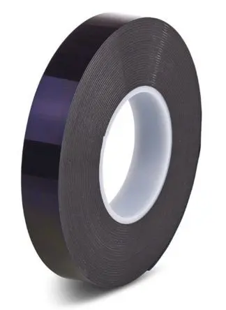 Produktfoto 1 von Hi-Bond HPS 040B Polyethylen Schaumstoff Klebeband doppelseitig, Schwarz, Stärke 0.40mm, 19.0mm x 33.0m