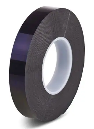 Produktfoto 1 von Hi-Bond HPS 040B Polyethylen Schaumstoff Klebeband doppelseitig, Schwarz, Stärke 0.40mm, 25.0mm x 33.0m