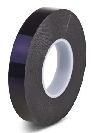 Produktfoto 1 von Hi-Bond HPS 080B Hi-PORSEAL HPS080B Polyethylen Schaumstoff Klebeband, Schwarz, Stärke 0.8 mm, 6mm x 33 m