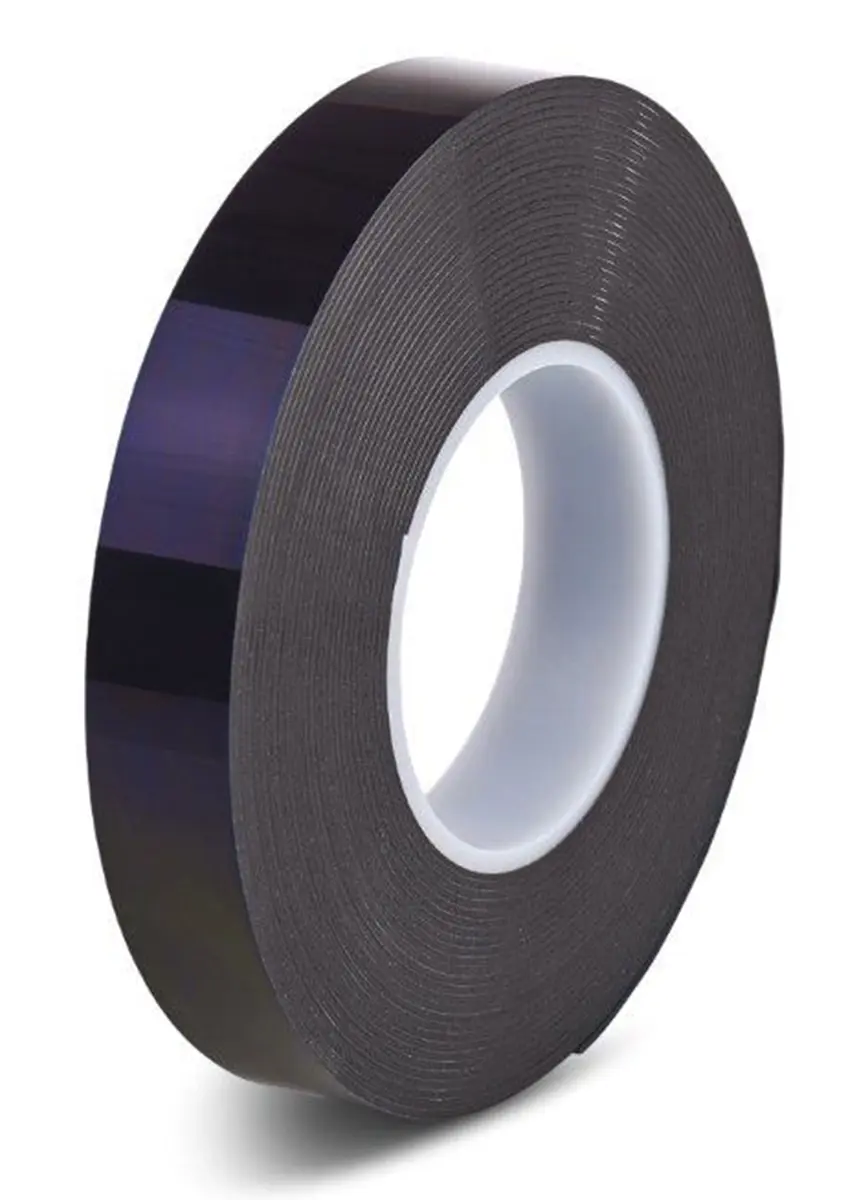 Produktfoto 1 von Hi-Bond HPS 080B Hi-PORSEAL HPS080B Polyethylen Schaumstoff Klebeband, Schwarz, Stärke 0.8 mm, 9 mm x 33 m