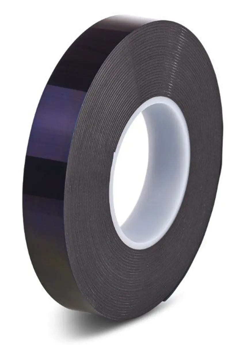 Produktfoto 1 von Hi-Bond HPS 080B Hi-PORSEAL HPS080B Polyethylen Schaumstoff Klebeband, Schwarz, Stärke 0.8 mm, 12.0 mm x 33 m