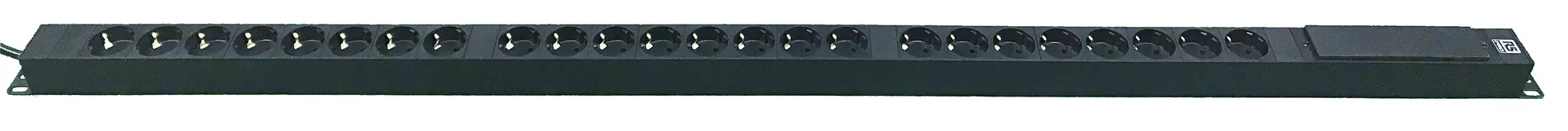 Produktfoto 1 von RS PRO Steckdoseneinheit, 3 m, 24-fach, Typ F 25 V ac