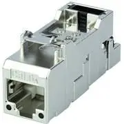 Produktfoto 1 von Telegärtner J00029A Buchse Cat6a RJ45-Steckverbinder, 1-Port Abgeschirmt Gerade