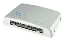 Produktfoto 1 von Telegärtner MPD6 Cat6a Serie Mini-Patchfeld 6 Anschl. RJ45 STP, Weiß