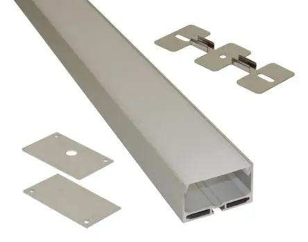Produktfoto 1 von PowerLED LED-Leiste, Profil & Streuscheibe EXT, für Voutenbeleuchtung, Regalbeleuchtung, Sockelleistenbeleuchtung,