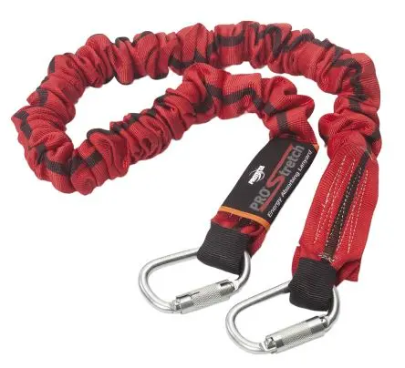 Produktfoto 1 von Protecta Karabiner Verdrehsicherung Fallschutz Stoßdämpfendes Trageband Einfach, Gew.Bel. 100 kg, 2 m