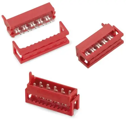 Produktfoto 1 von Wurth Elektronik 1570 IDC-Steckverbinder Stecker, Gerade, 14-polig Kabel / 2-reihig, Raster 2.54 mm