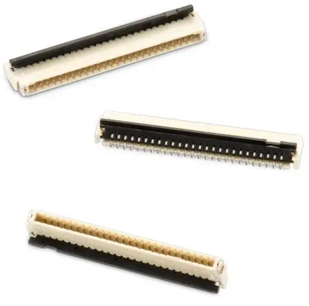 Produktfoto 1 von Wurth Elektronik 687 ZIF, Oberfläche Horizontal FPC-Steckverbinder, 10-polig Stecker / 1-reihig, Raster 0.5 mm, SMD