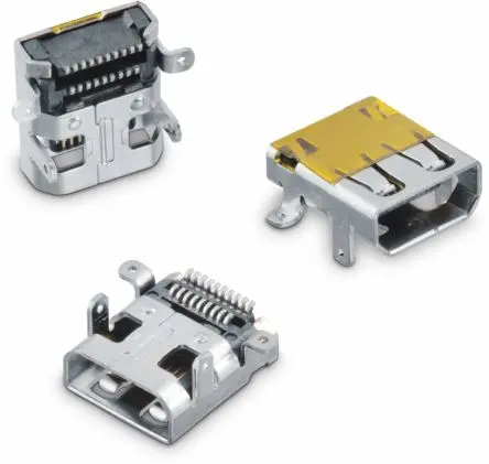 Produktfoto 1 von Wurth Elektronik HDMI-Stecker 19-polig Gerade 250.0V