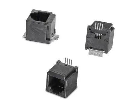 Produktfoto 1 von Wurth Elektronik 634104 Buchse RJ45-Steckverbinder, 1-Port 4-polig Ungeschirmt Oberfläche Vertikal