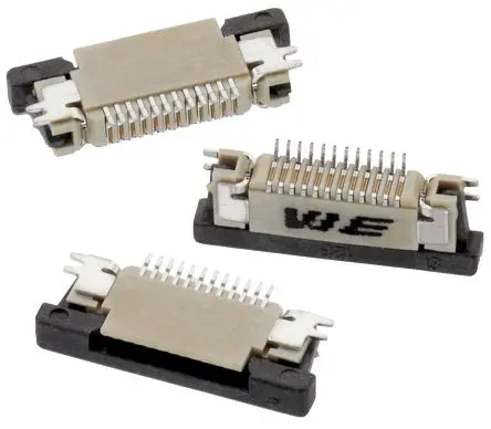 Produktfoto 1 von Wurth Elektronik 687 ZIF, Oberfläche Horizontal FPC-Steckverbinder, 45-polig Stecker / 1-reihig, Raster 0.5 mm, SMD