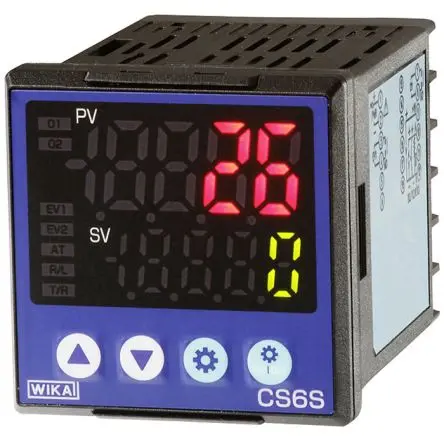 WIKA CS6H PID Temperaturregler Frontplattenmontage 2, 4 x Relais Ausgang 240V ac PID-Controller