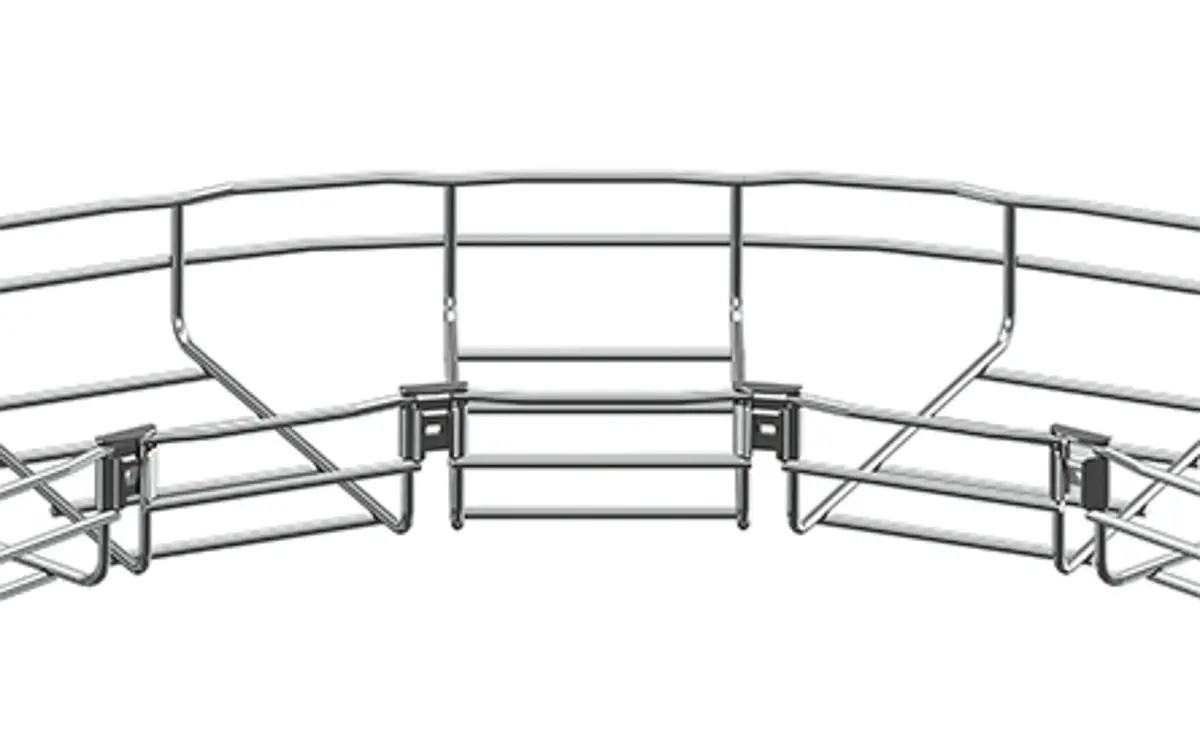 Produktfoto 1 von Cablofil International Bogen-Steckverbinder, Edelstahl 316, 300 mm