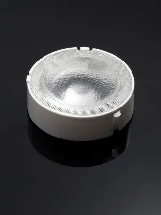 Produktfoto 1 von Ledil Ronda Linse LED-Halter Satz 1-LEDs Rund aus Polymethylmethacrylat Extragroßer Winkel, Klar 57 °, Ø 53.9 mm x 16.6