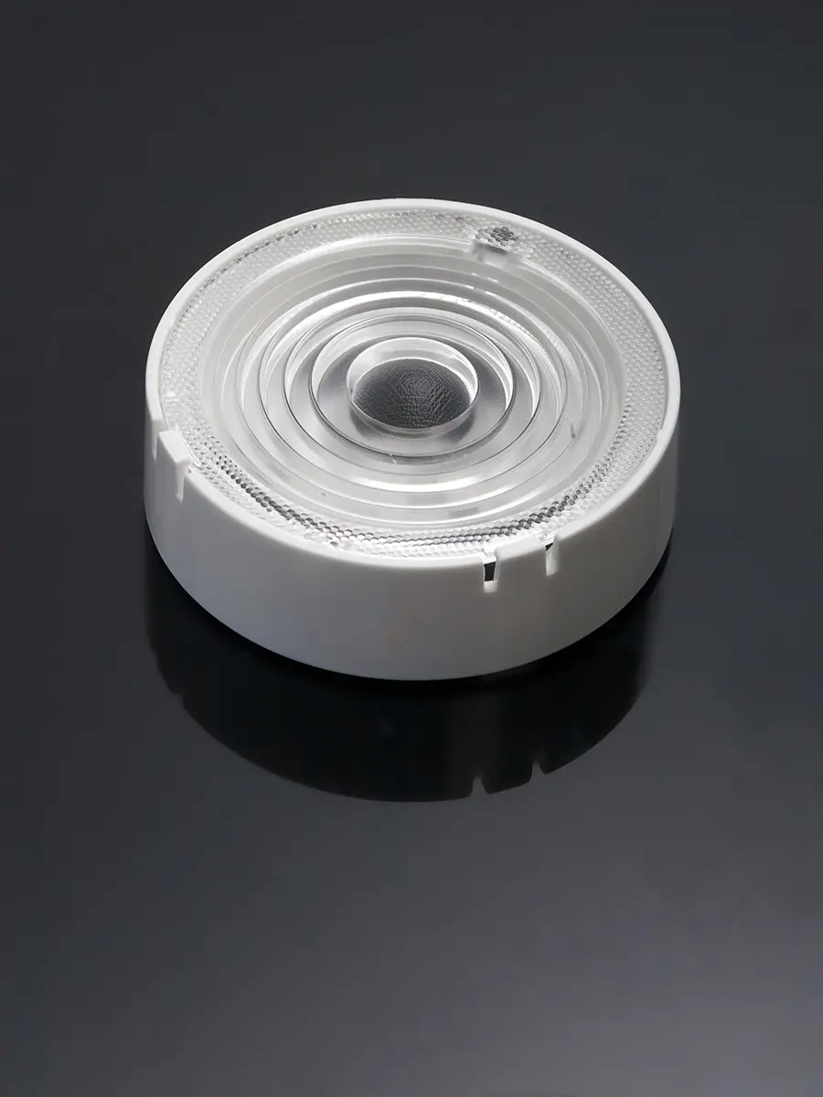 Produktfoto 1 von Ledil Ronda Linse LED-Halter Satz Rund aus PMMA 25 °C, Ø 69.9mm x 14.6mm