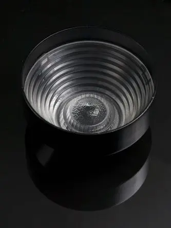 Produktfoto 1 von Ledil Carmen Linse LED-Halter Satz 1-LEDs Rund aus Polymethylmethacrylat Mittlerer Winkel, Schwarz 45 °, Ø 69.5 mm x