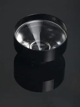 Produktfoto 1 von Ledil Carmen Linse LED-Halter Satz 1-LEDs Rund aus Polymethylmethacrylat Punkt, Schwarz 12 °, Ø 69.5 mm x 41.5 mm