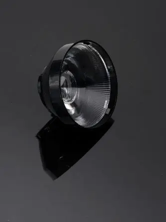 Produktfoto 1 von Ledil Carmen LED Linse 1-LEDs Rund aus Polymethylmethacrylat Punkt, Schwarz 12 °, Ø 50 mm x 25.45 mm, für LEDiL HEKLA
