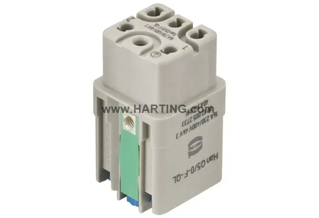 Produktfoto 1 von HARTING Han Q Industrie-Steckverbinder Kontakteinsatz, 5-polig 16A Buchse, Schnellverriegelung
