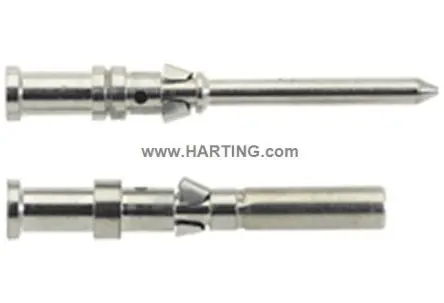 Produktfoto 1 von HARTING Han D Kontakt für robusten Stromversorgungsstecker Stecker 10A Crimpkontakt 0.14 mm² 0.37 mm²