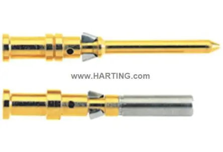 Produktfoto 1 von HARTING Han D Kontakt für robusten Stromversorgungsstecker Stecker 10A Crimpkontakt 0.14 mm² 0.37 mm²