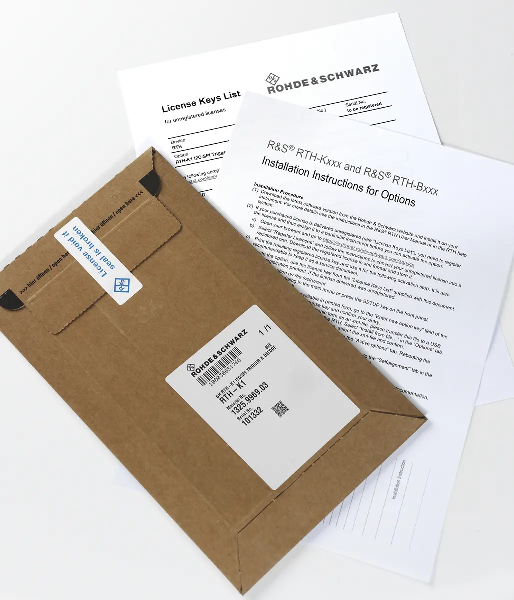 Produktfoto 1 von Rohde & Schwarz Oszilloskop-Software, Bandbreiten-Upgrade-Software für RTC3000 Oszilloskop