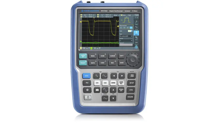 Produktfoto 1 von Rohde & Schwarz Scope Rider RTH1002 Mixed-Signal Handheld Oszilloskop 2-Kanal Analog / 8 Digital 100MHz,