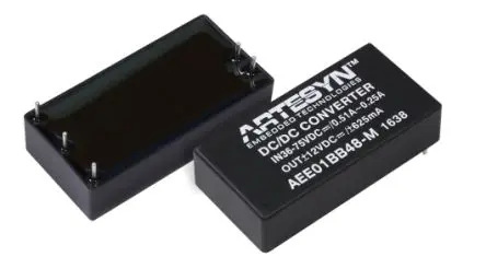 Artesyn AEE15W-M DC/DC Konverter, 12V dc, -12 V dc OUT 620 mA Durchsteckmontage 24V dc 4.2 kV dc 15 W -40 °C 80 °C
