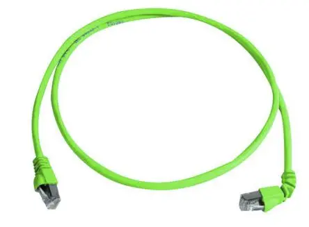 Produktfoto 1 von Telegärtner Cat6a Ethernet-Kabel, 2 m, Grün Abgeschirmt Geschirmt, Aussen ø 5.8 mm Außen-ø , Raucharm halogenfrei