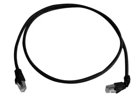 Produktfoto 1 von Telegärtner Cat6a Ethernet-Kabel, 1 m, Schwarz Abgeschirmt Geschirmt, Aussen ø 5.8 mm Außen-ø , Raucharm halogenfrei