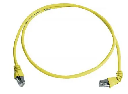 Produktfoto 1 von Telegärtner Cat6a Ethernet-Kabel, 2 m, Gelb Abgeschirmt, Raucharm halogenfrei