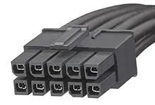 Produktfoto 1 von Molex 10 45136 Platinenstecker-Kabel Mega-Fit 10 / Mega-Fit Buchse / Buchse, 1 m