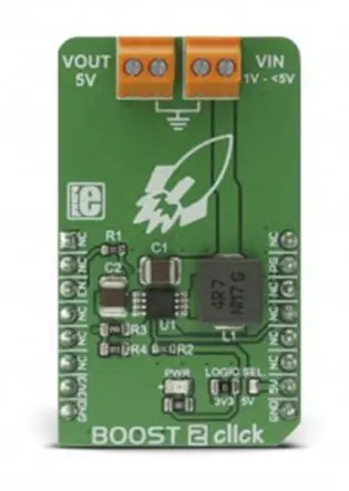 Produktfoto 1 von MikroElektronika MCP1642B Entwicklungsbausatz Spannungsregler, Boost 2 Klick DC/DC-Controller, für Integrierte