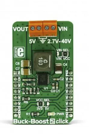 Produktfoto 1 von MikroElektronika LTC3115-2 Entwicklungsbausatz Spannungsregler, Buck-Boost 2 Klick DC/DC-Controller, für