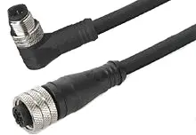 Produktfoto 1 von Molex 120066, 4-polig Sensor-Betätigungselementkabel, M12 Buchse 4 / M12 Stecker, Länge 2 m