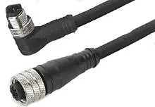 Produktfoto 1 von Molex 120066, 4-polig Sensor-Betätigungselementkabel, M12, Gerade Buchse 4 / M12, Gerade Stecker, Länge 10 m