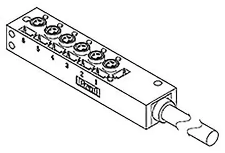Produktfoto 1 von Molex 120247 Sensor-Box 6 Anschlüsse, Pigtail, 5 m