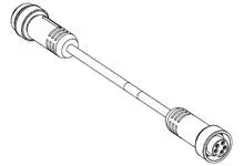 Produktfoto 1 von Molex 130010, 4-polig Sensor-Betätigungselementkabel, 7/8 Zoll Rund, Gerade Stecker 4 / Gerade Buchse, Länge 8 m