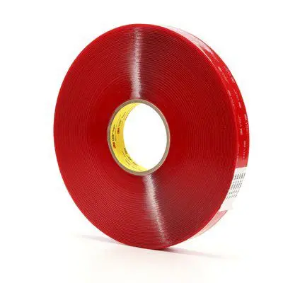 Produktfoto 1 von 3M 4905F VHB Acrylschaum Schaumstoff Klebeband doppelseitig, Klar, Stärke 0.5 mm, 19mm x 33 m, 21N/cm