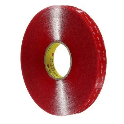 Produktfoto 1 von 3M 4910F VHB Acrylschaum Schaumstoff Klebeband doppelseitig, Klar, Stärke 1 mm, 25mm x 33 m, 26N/cm