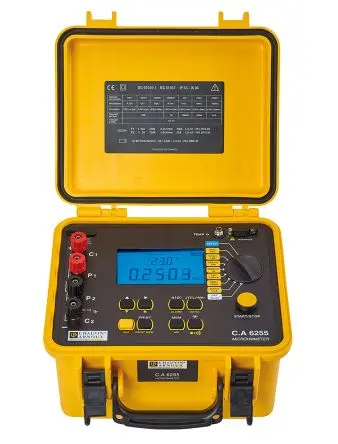 Produktfoto 1 von Chauvin Arnoux CA 6255 Tragbares Gerät, 4-Draht Ohmmeter 2500 100 nΩ