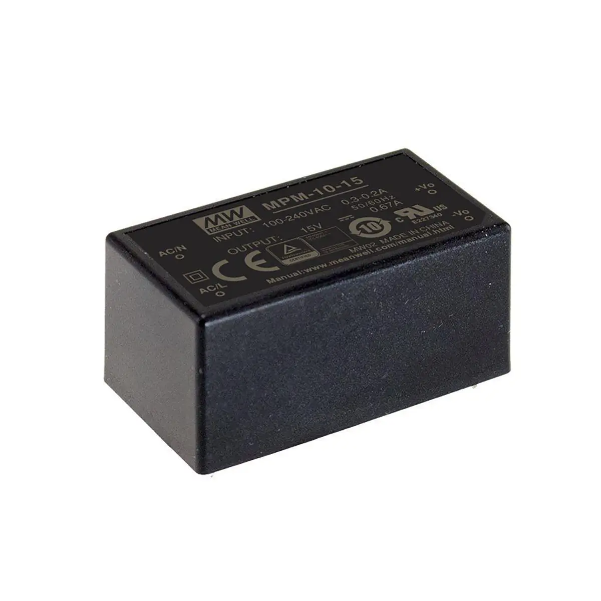 MEAN WELL Schaltnetzteil, 5V dc / 2A 10W 80 → 264V ac Gekapselt, Medizin-Zulassung, PCB-Montage